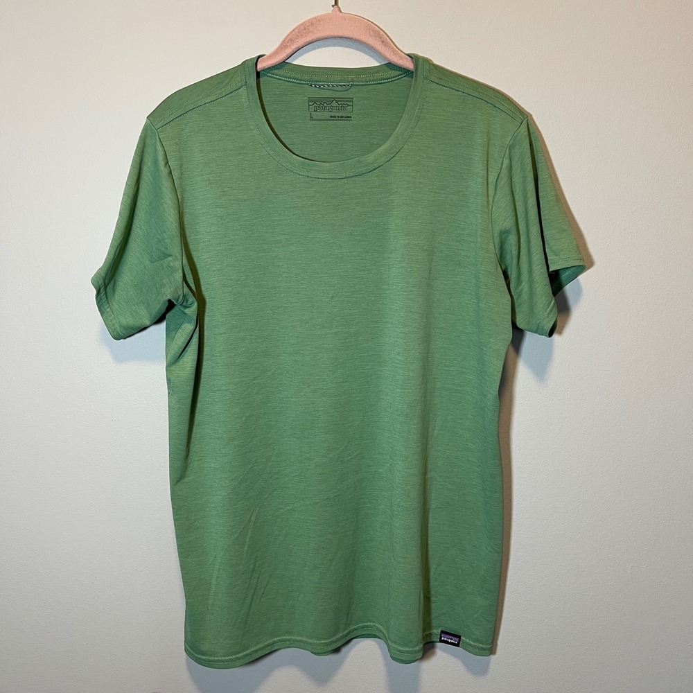 Patagonia Capilene Cool Daily Shirt Men's Large Green Heather Short Sleeve Tee